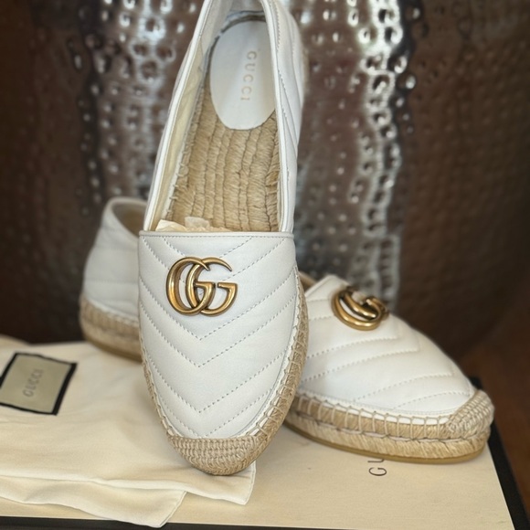 Gucci Espadrille white double G Shoes - Picture 6 of 10